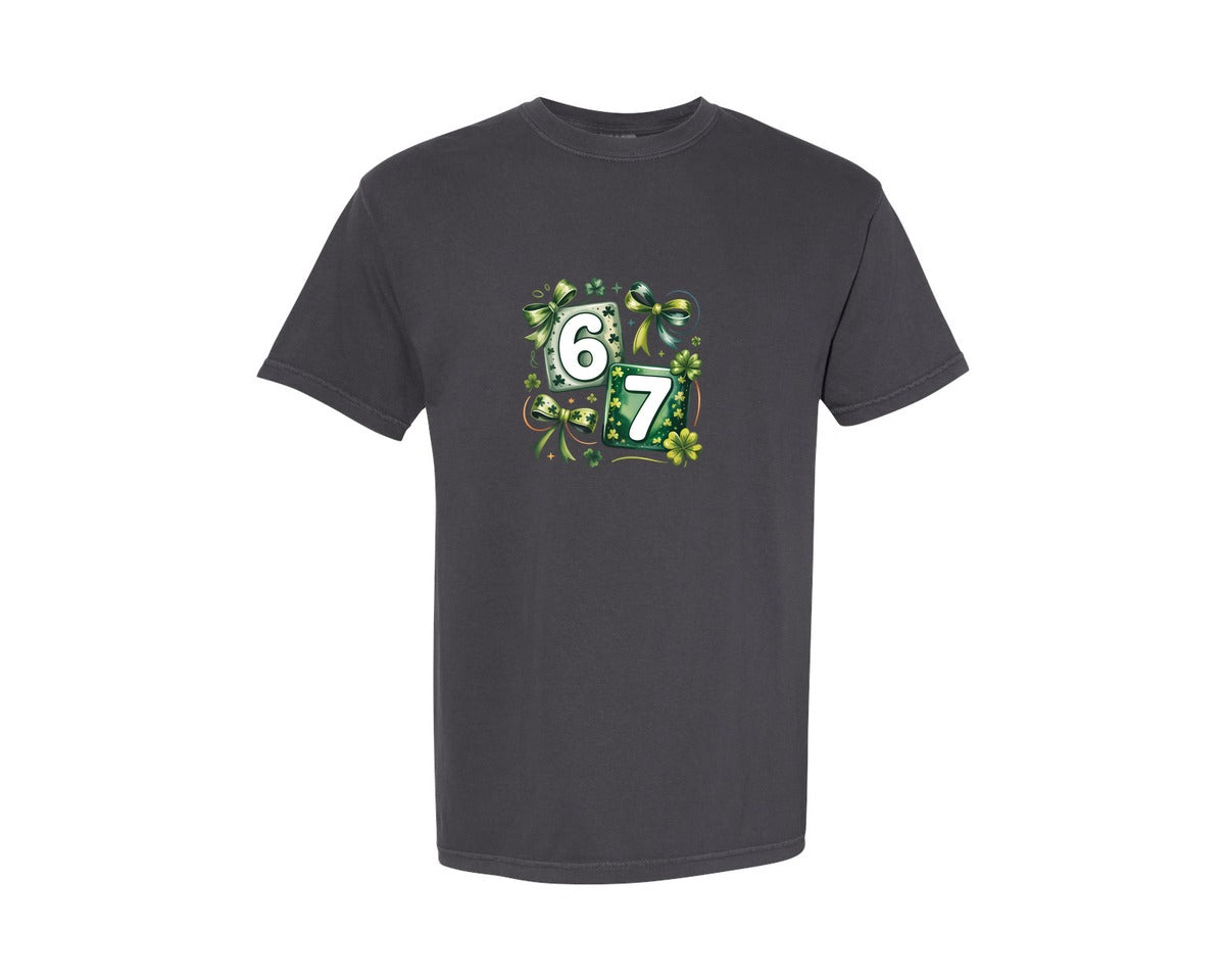 brand:Comfort Colors|color:Graphite|67 St Patricks Day 2 Graphic T-Shirt