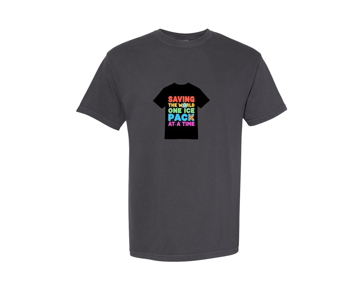 brand:Comfort Colors|color:Graphite|Funny School Nurse Ice Pack T Shirt Graphic T-Shirt