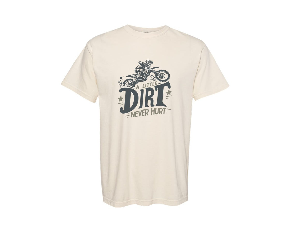 brand:Comfort Colors|color:Ivory|Dirt Motorbike Motocross Lifestyle Humor Graphic T-Shirt