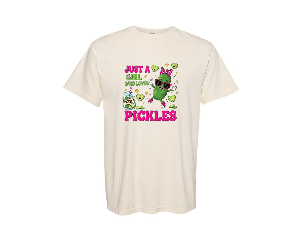 brand:Comfort Colors|color:Ivory|Funny Pickle Queen Graphic T-Shirt