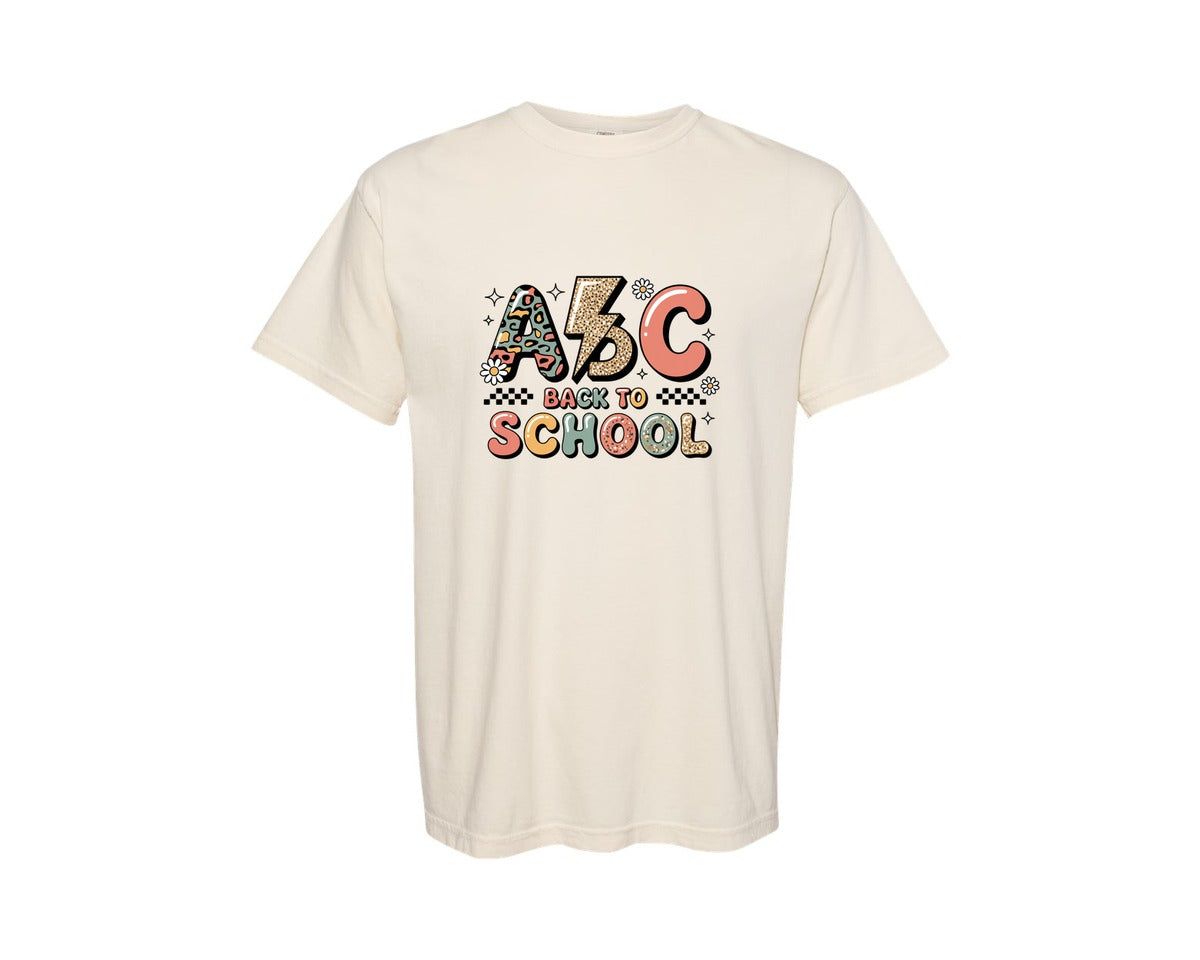 brand:Comfort Colors|color:Ivory|Back To School 5 Graphic T-Shirt