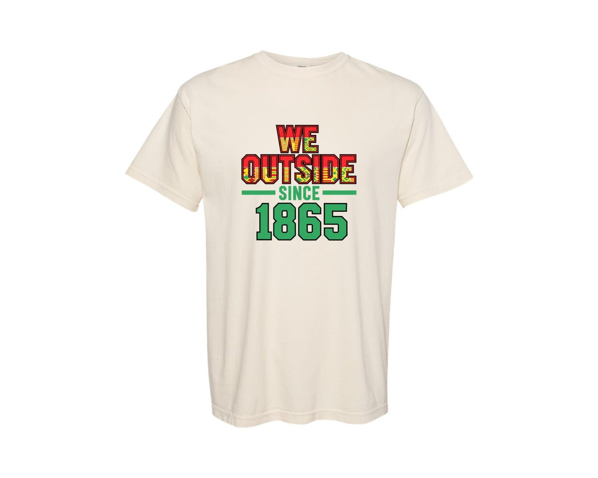 brand:Comfort Colors|color:Ivory|We Outside Juneteenth Celebration Graphic T-Shirt