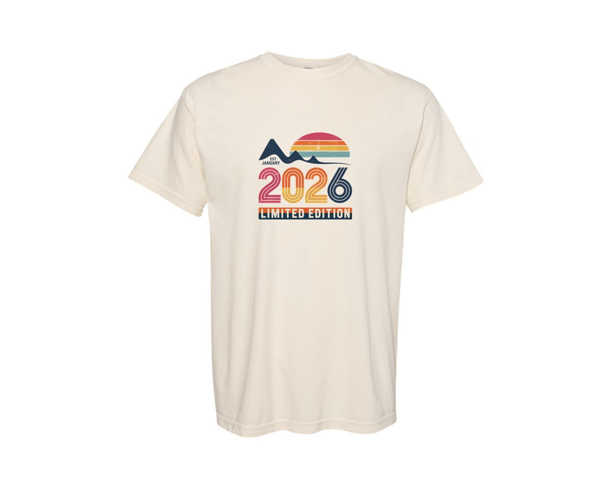 brand:Comfort Colors|color:Ivory|Retro Birthday Shirt Daughter Or Son Graphic T-Shirt