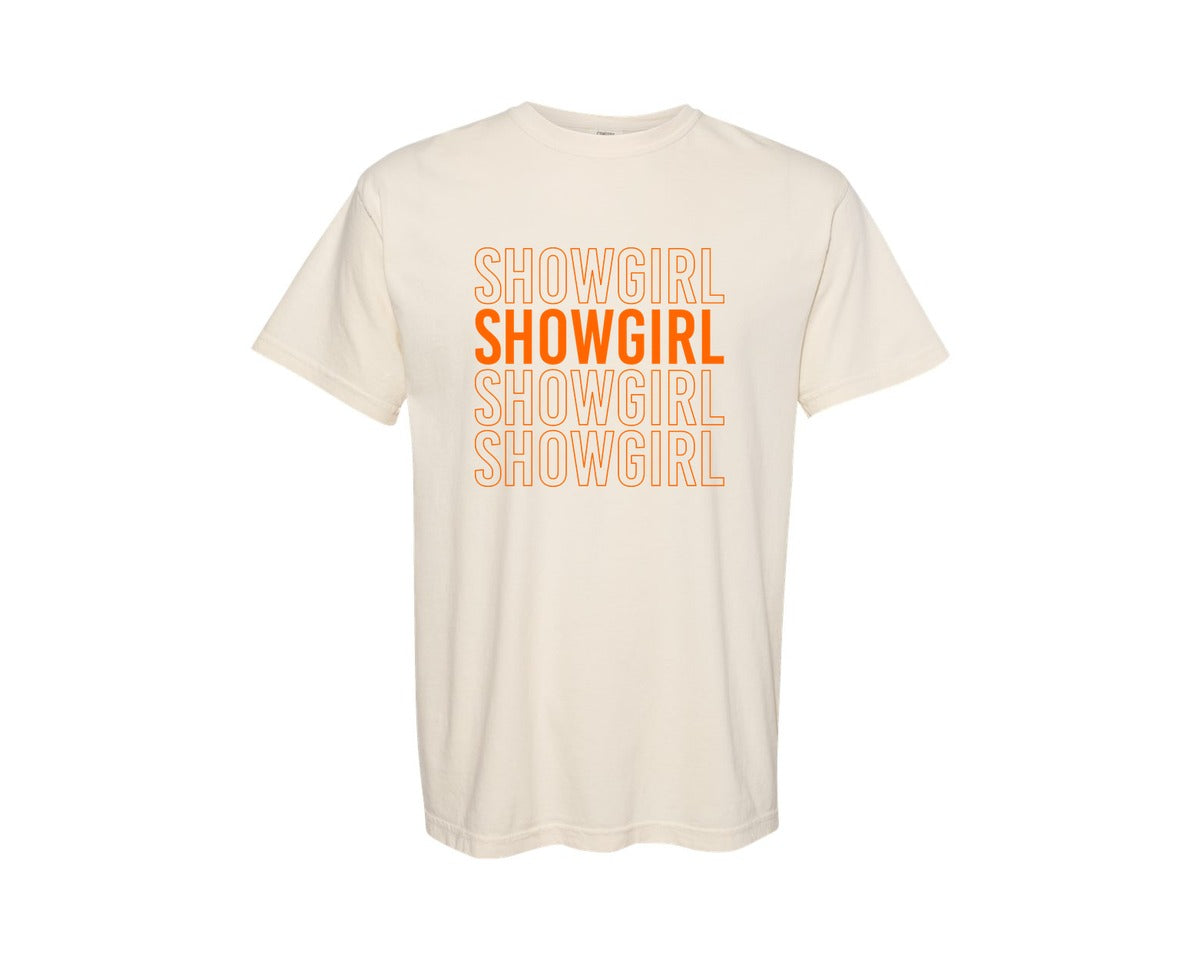 brand:Comfort Colors|color:Ivory|Retro Showgirl Showgirl Life Graphic T-Shirt