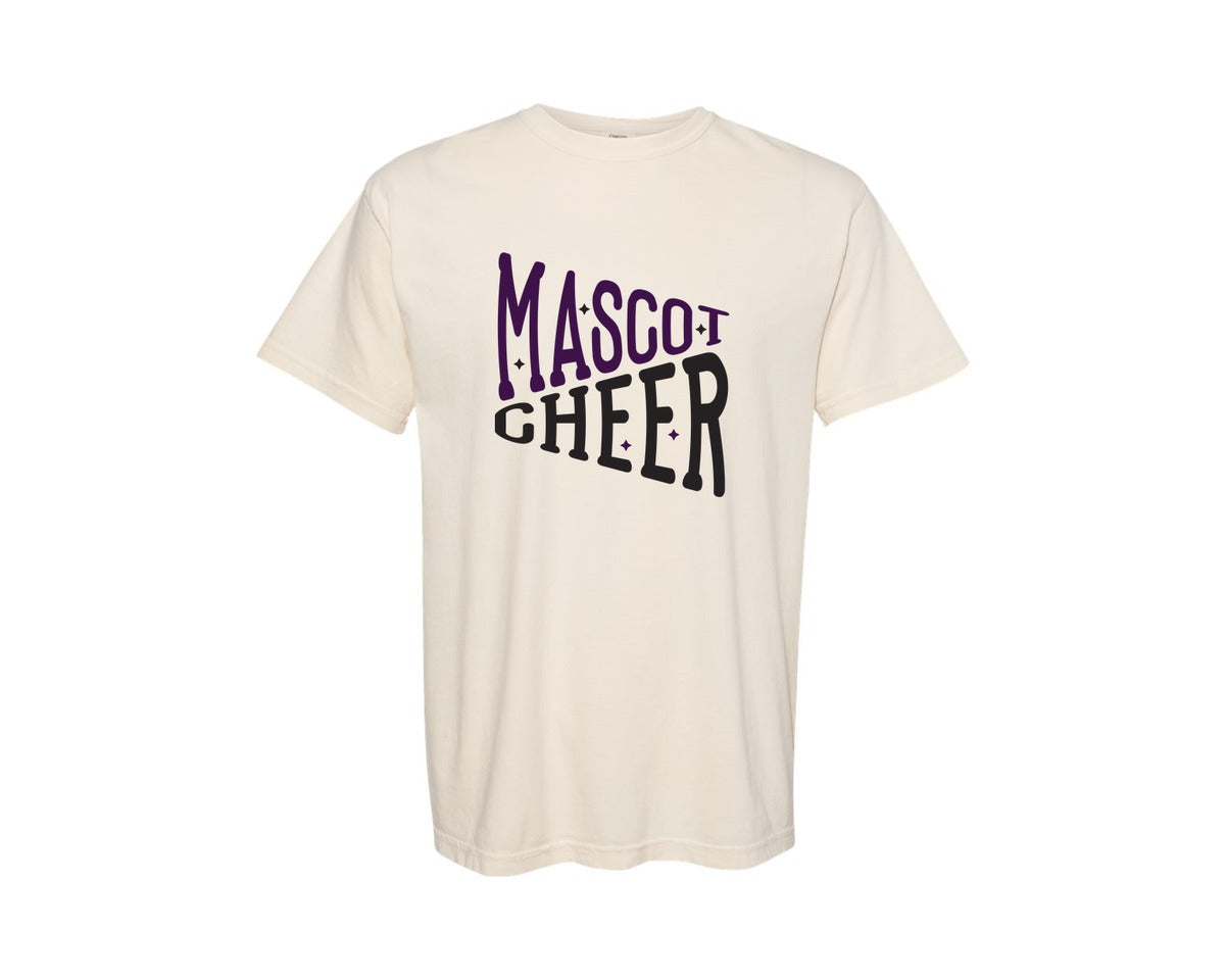 brand:Comfort Colors|color:Ivory|Mascot Cheer Cut File Cheerleading 2 Graphic T-Shirt