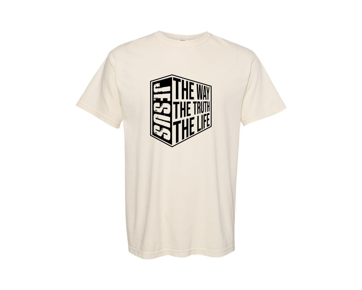 brand:Comfort Colors|color:Ivory|Jesus Bible Verse Svgchristian Graphic T-Shirt