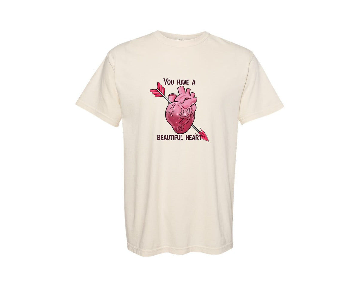 brand:Comfort Colors|color:Ivory|Spooky Pink Valentines Day Graphic T-Shirt