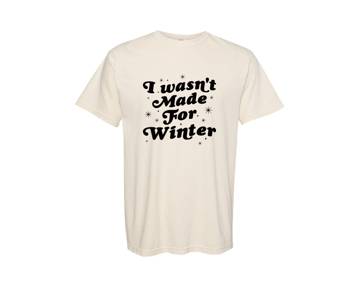 brand:Comfort Colors|color:Ivory|Trendy Winter Preppy Winter Graphic T-Shirt