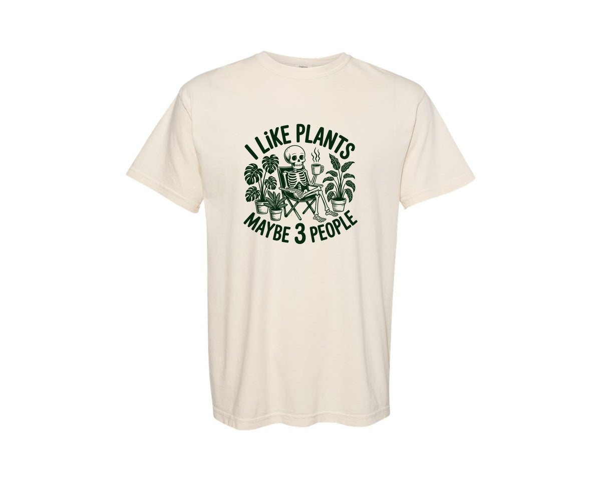 brand:Comfort Colors|color:Ivory|Funny Plant Lover Plant Lady 2 Graphic T-Shirt