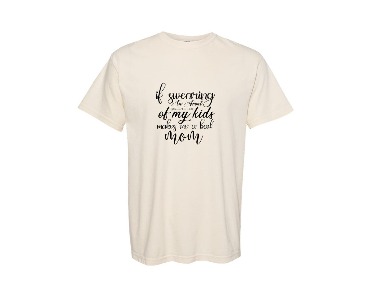 brand:Comfort Colors|color:Ivory|Funny Mom 45 Graphic T-Shirt