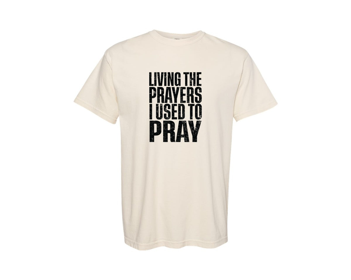 brand:Comfort Colors|color:Ivory|Christian Pray Graphic T-Shirt
