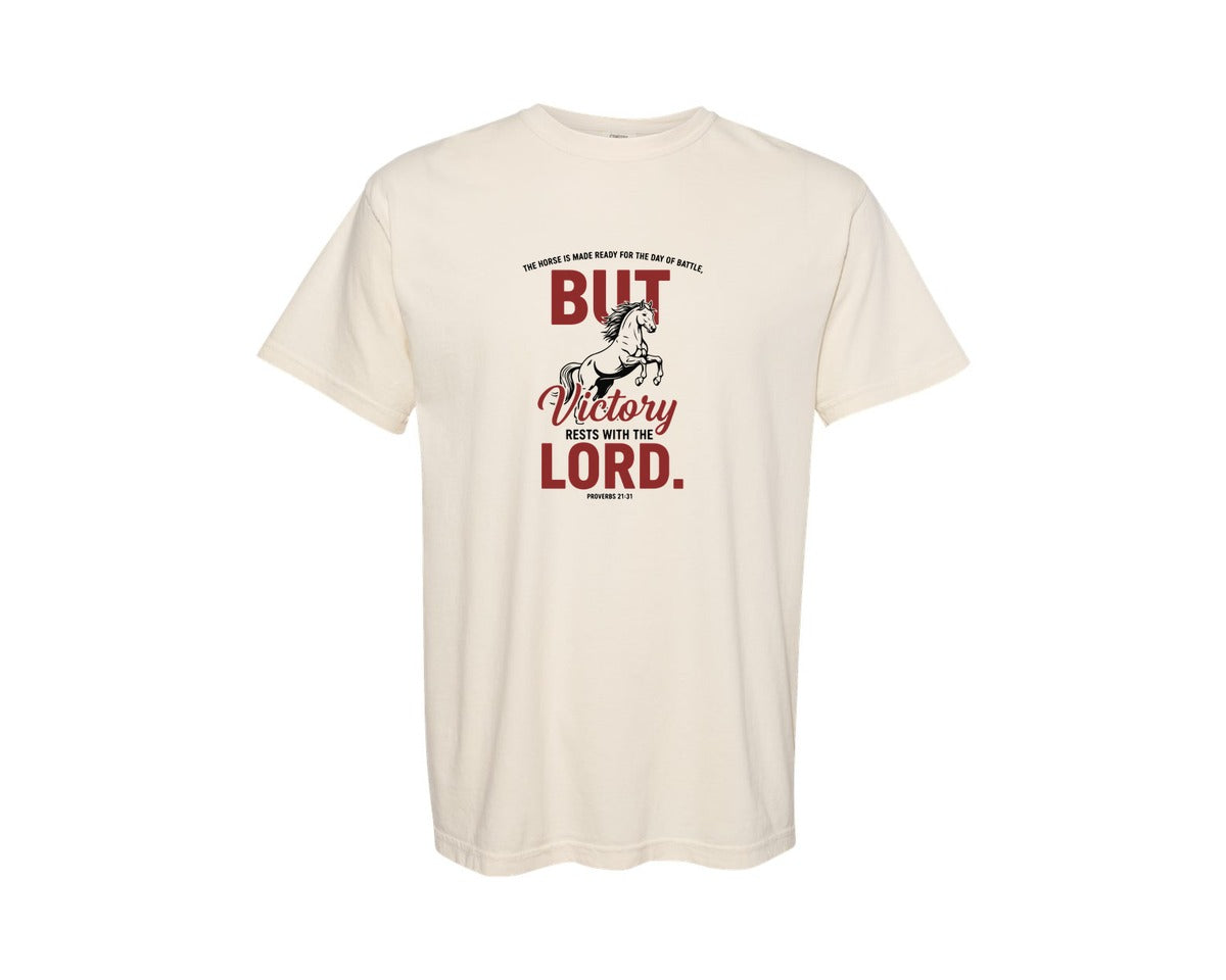 brand:Comfort Colors|color:Ivory|The Horse Is Made Ready For The Day Graphic T-Shirt