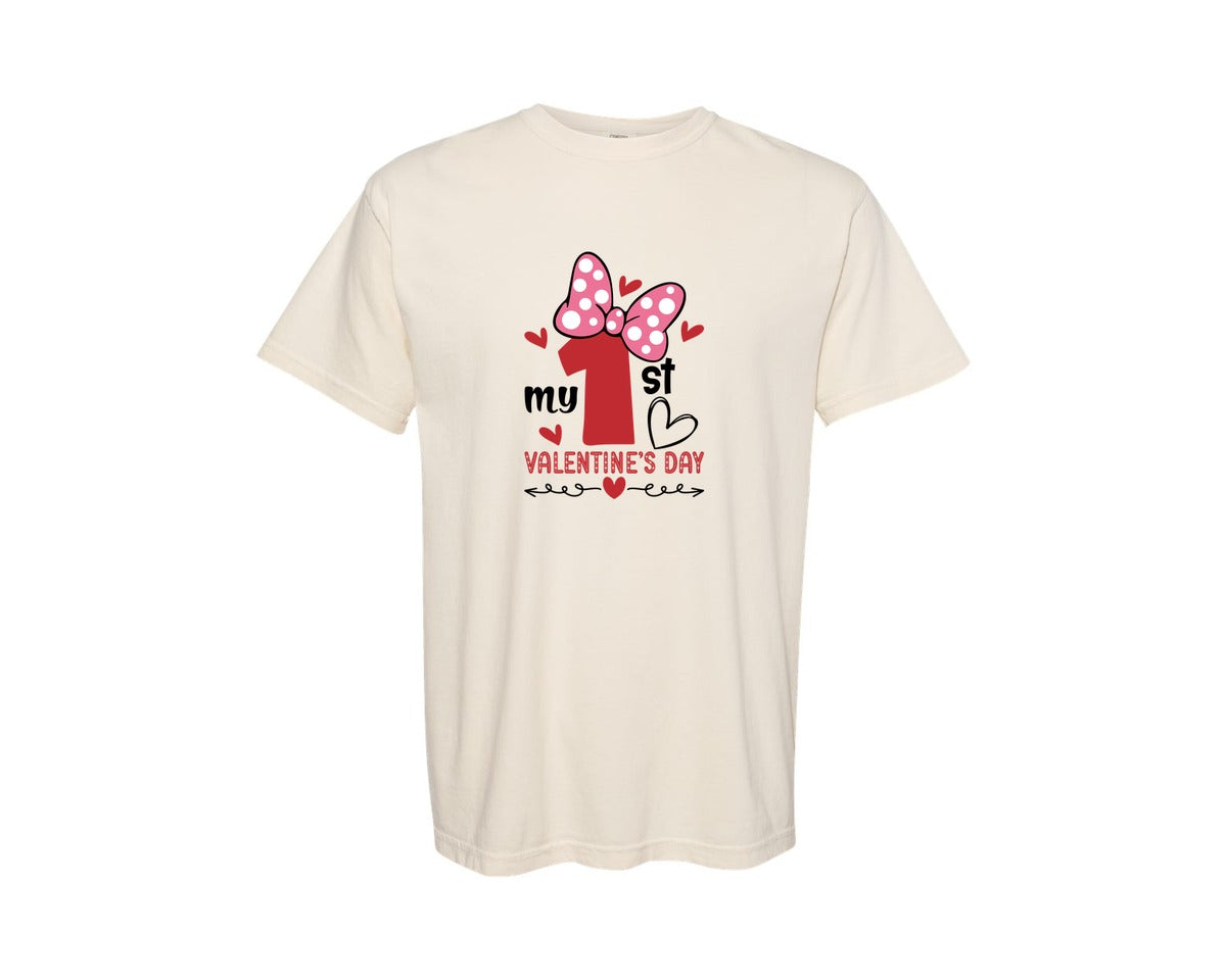 brand:Comfort Colors|color:Ivory|My 1St Valentines Day 147 Graphic T-Shirt