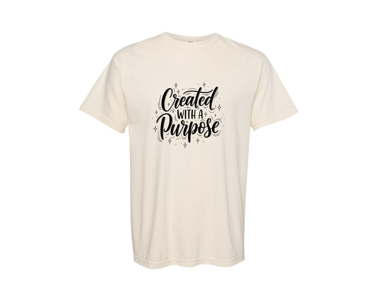 brand:Comfort Colors|color:Ivory|Created With A Purpose Design 16 Graphic T-Shirt