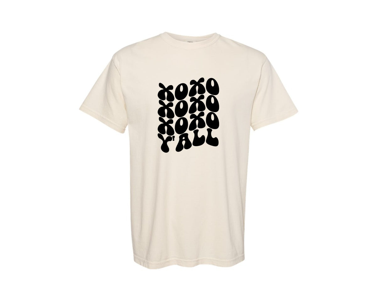 brand:Comfort Colors|color:Ivory|Xoxo Yall 77 Graphic T-Shirt