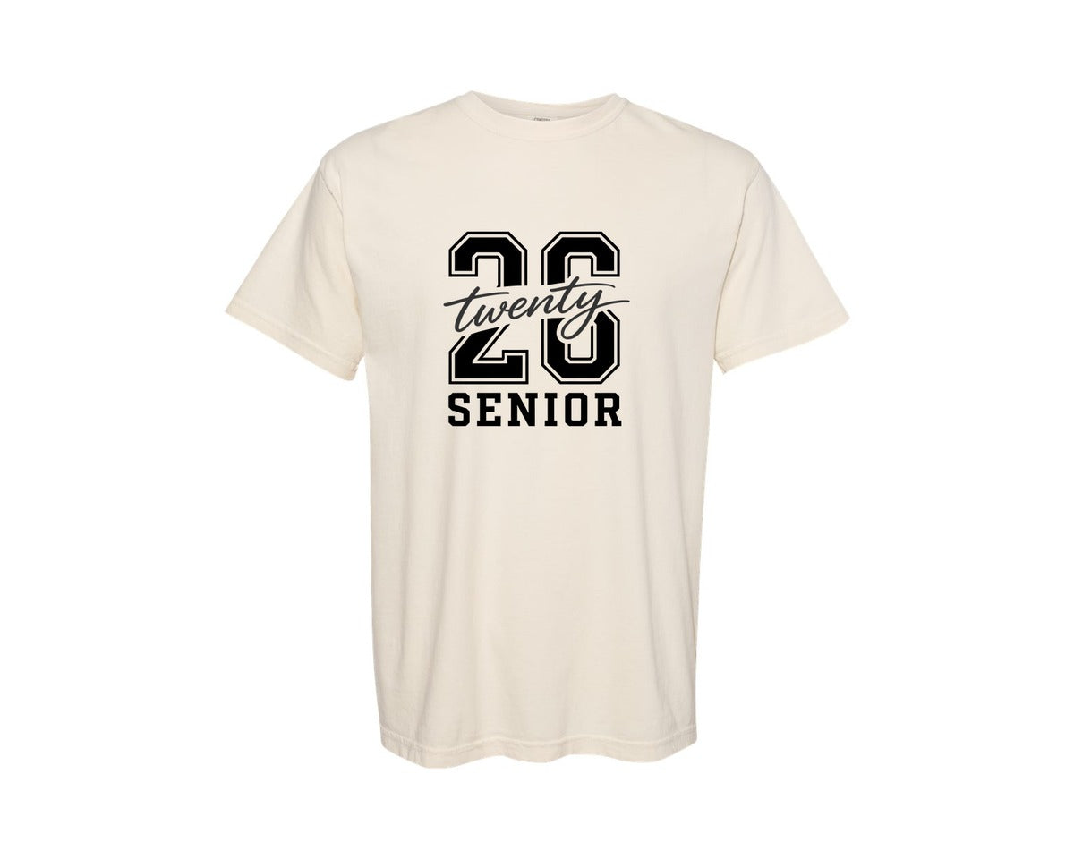 brand:Comfort Colors|color:Ivory|Twenty 26 Senior Design Graphic T-Shirt