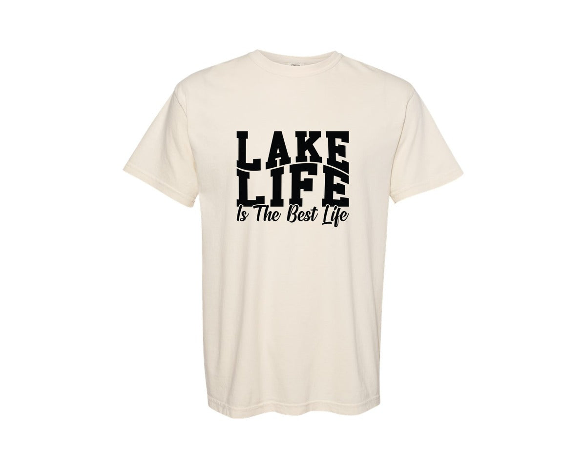 brand:Comfort Colors|color:Ivory|Lake Life Is The Best Life 31 Graphic T-Shirt