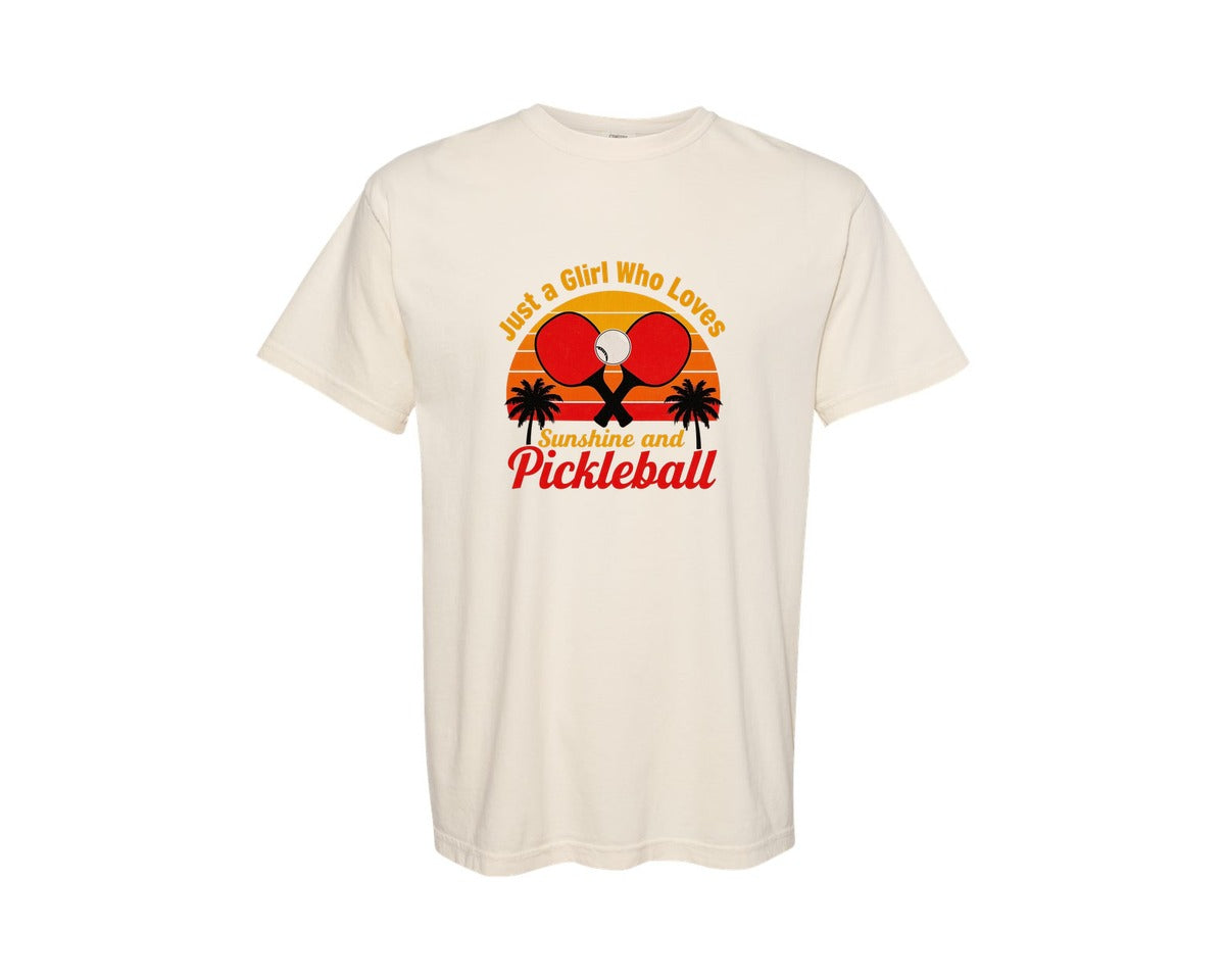 brand:Comfort Colors|color:Ivory|Pickleball Lover T Shirt Design 5 Graphic T-Shirt
