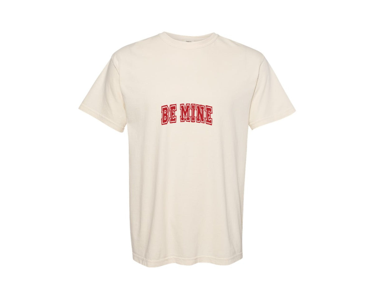 brand:Comfort Colors|color:Ivory|Be Mine Valentines Day Graphic T-Shirt