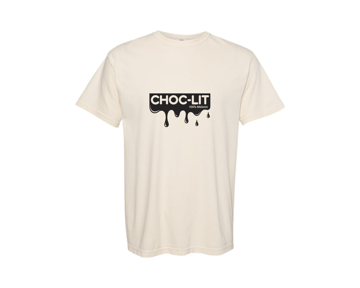 brand:Comfort Colors|color:Ivory|Choclit 100 Melanin Afro Queen Graphic T-Shirt