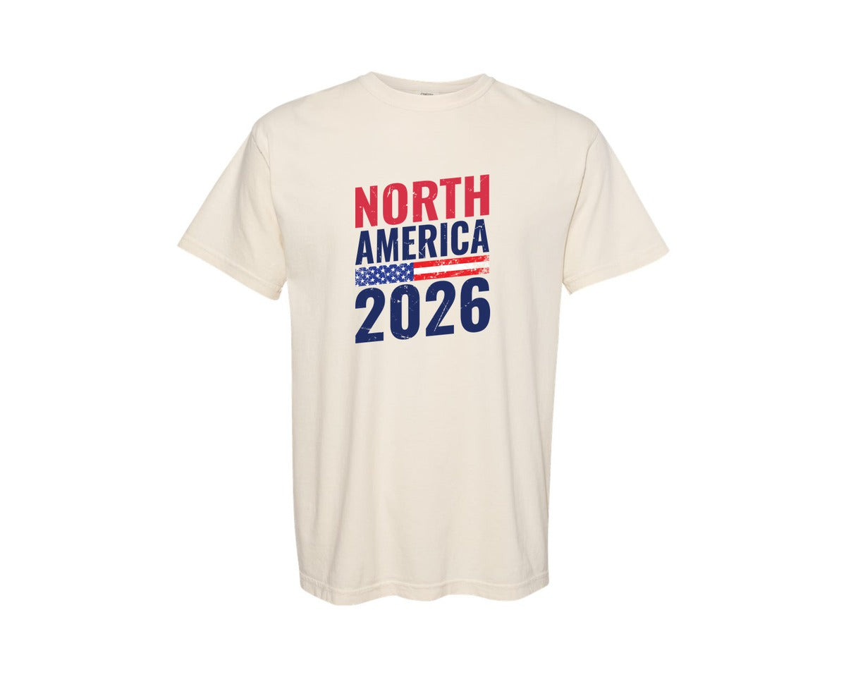 brand:Comfort Colors|color:Ivory|North America 2026 Sport Usa Team 2026 Graphic T-Shirt