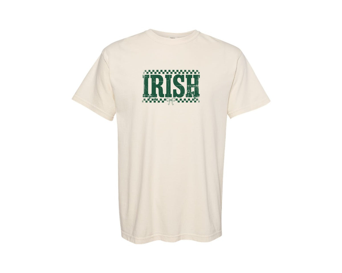 brand:Comfort Colors|color:Ivory|Vintage St Patricks Day Irish Graphic T-Shirt