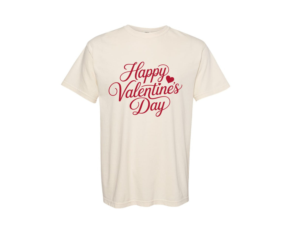 brand:Comfort Colors|color:Ivory|Happy Valentines Day T Shirt Design 6 Graphic T-Shirt