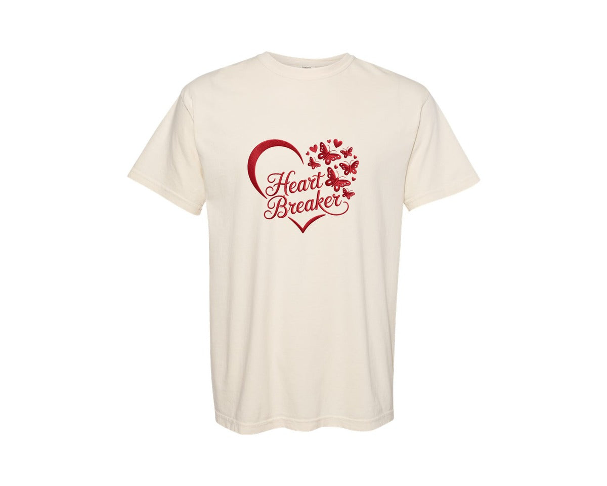 brand:Comfort Colors|color:Ivory|Valentines Day Heart Breaker 6 Graphic T-Shirt
