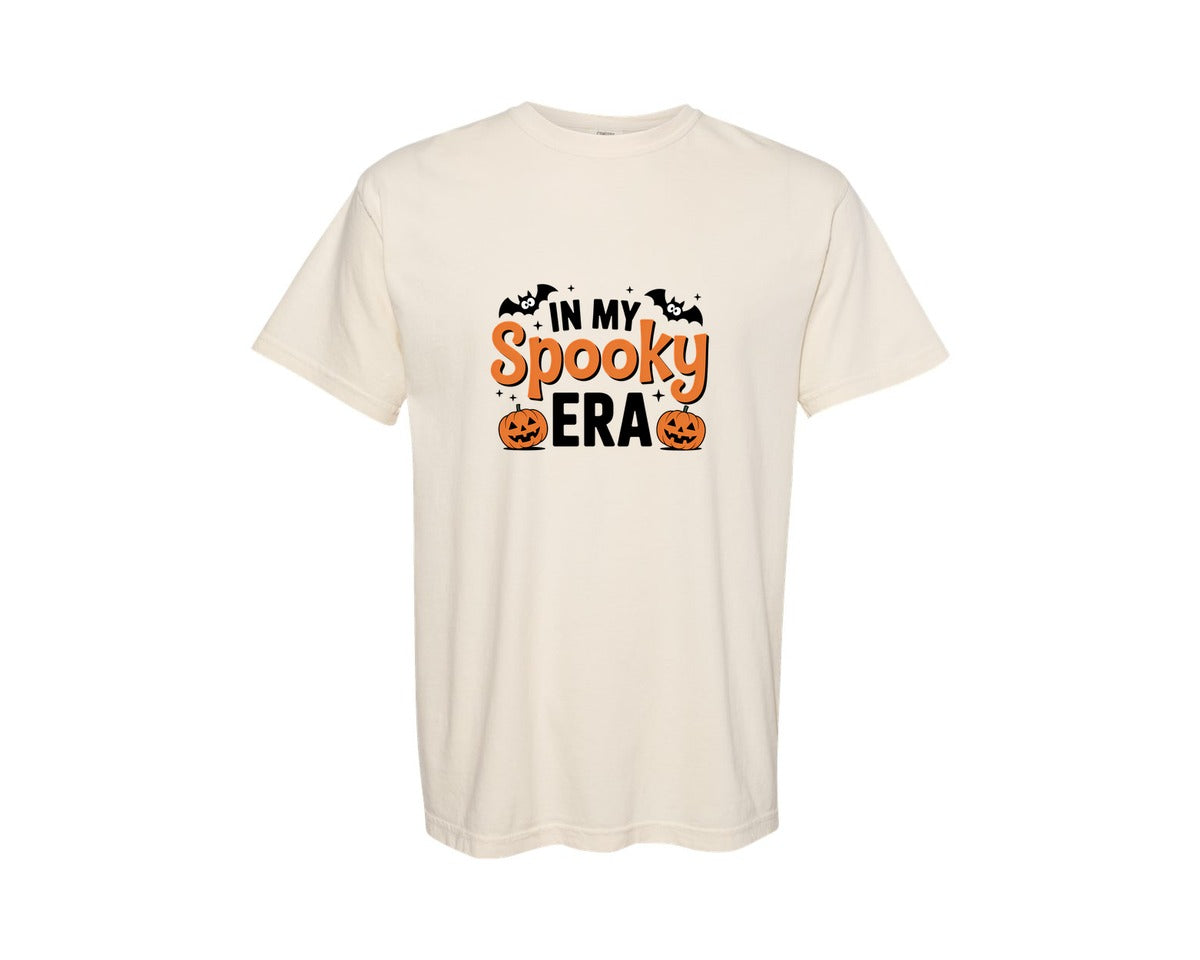 brand:Comfort Colors|color:Ivory|Spooky Era Halloween Quote Art Graphic T-Shirt