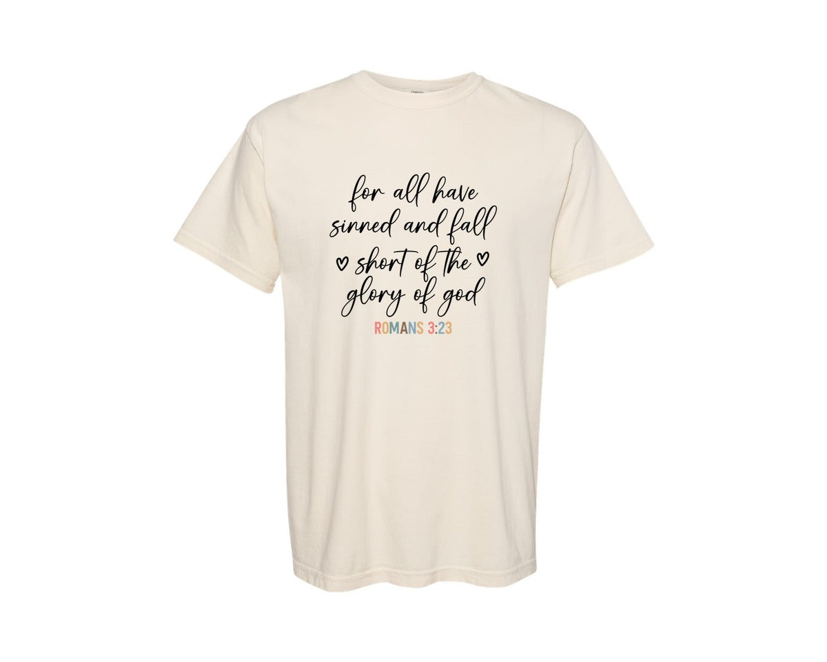 brand:Comfort Colors|color:Ivory|Bible Verse Jesus Svgchristian Graphic T-Shirt