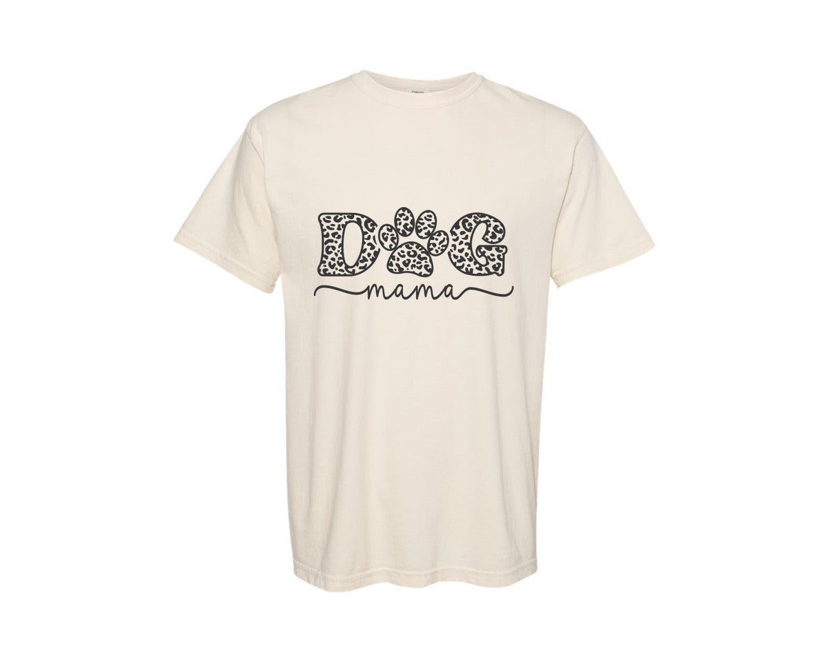 brand:Comfort Colors|color:Ivory|Dog Mama Valentine Graphic T-Shirt