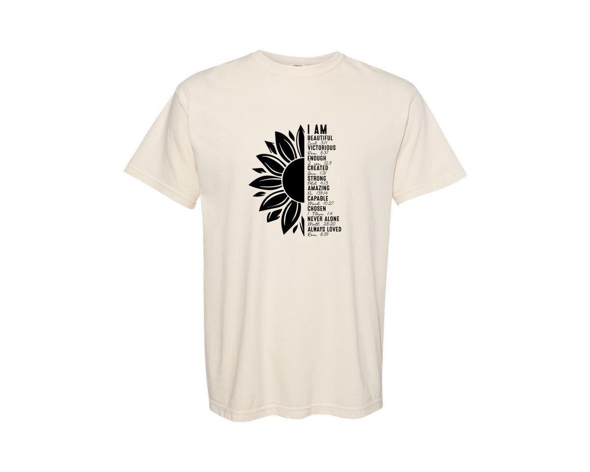 brand:Comfort Colors|color:Ivory|Inspirational Quotes Faith 2 Graphic T-Shirt