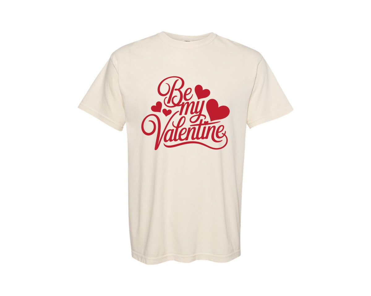 brand:Comfort Colors|color:Ivory|Be My Valentine Valentine 2 Graphic T-Shirt