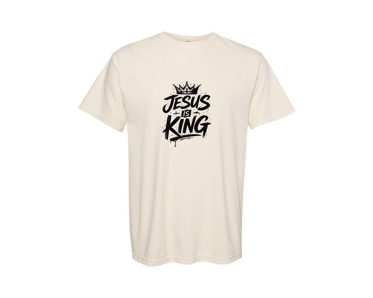 brand:Comfort Colors|color:Ivory|Jesus Is King 30 Graphic T-Shirt