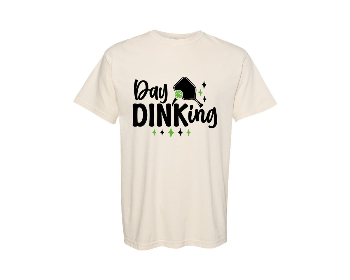 brand:Comfort Colors|color:Ivory|Day Dinking Pickleball Graphic T-Shirt
