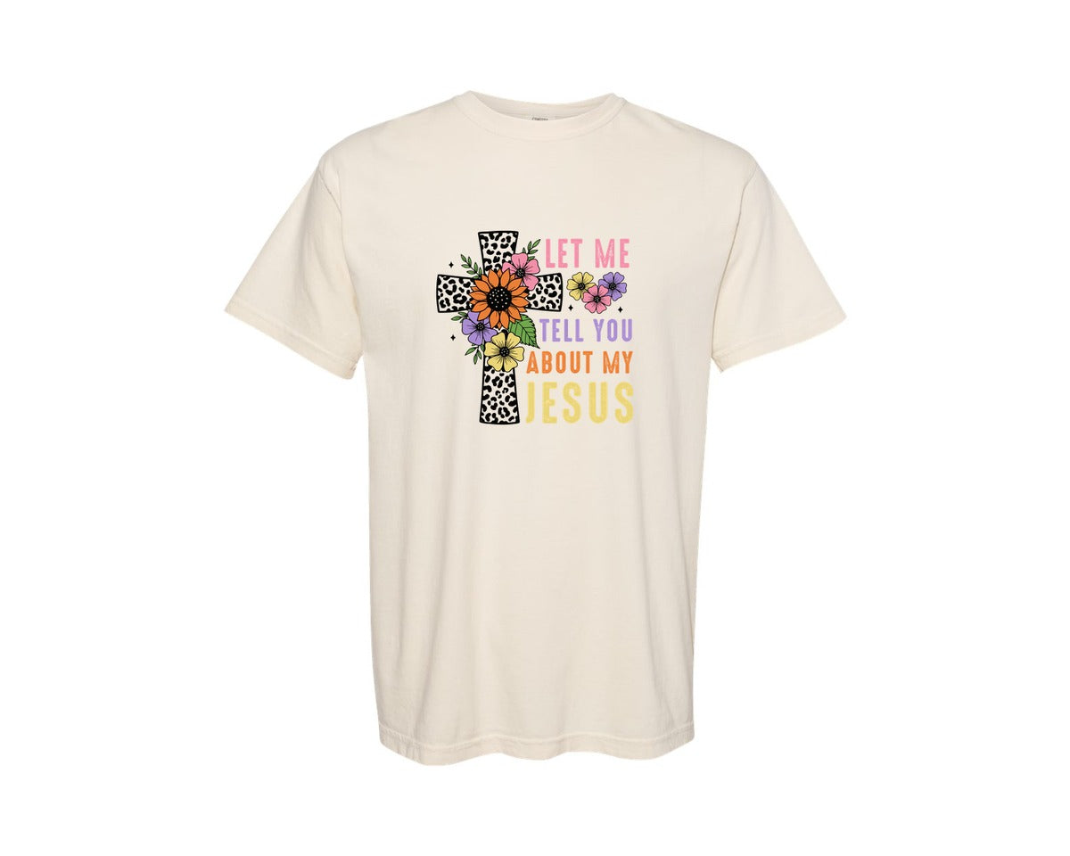 brand:Comfort Colors|color:Ivory|Christian Christmas Graphic T-Shirt