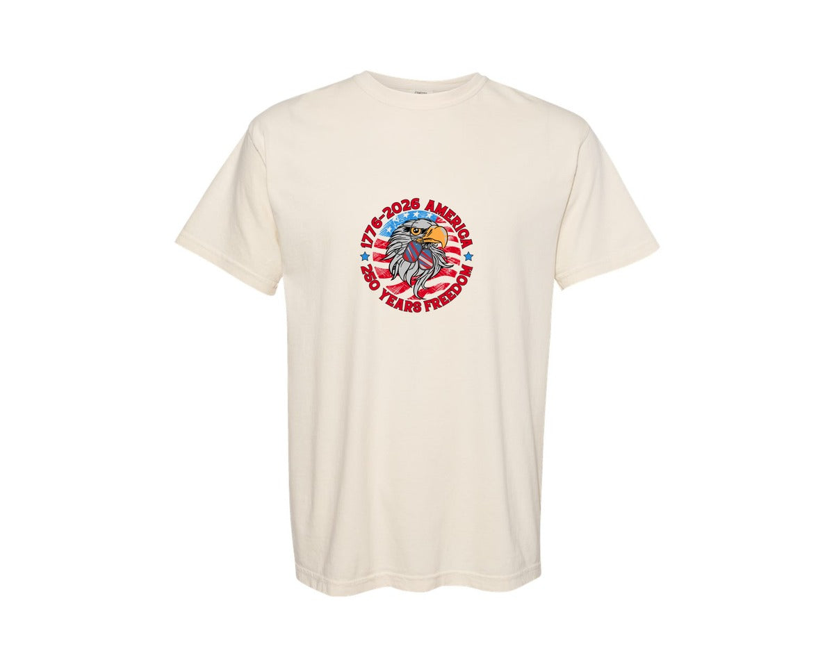 brand:Comfort Colors|color:Ivory|Usa 250Th Anniversary T Shirt Design 5 Graphic T-Shirt