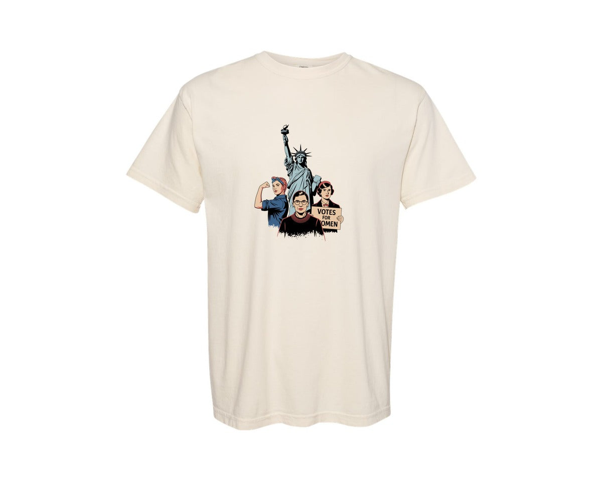 brand:Comfort Colors|color:Ivory|Strong Women Unite Votes For Women Graphic T-Shirt