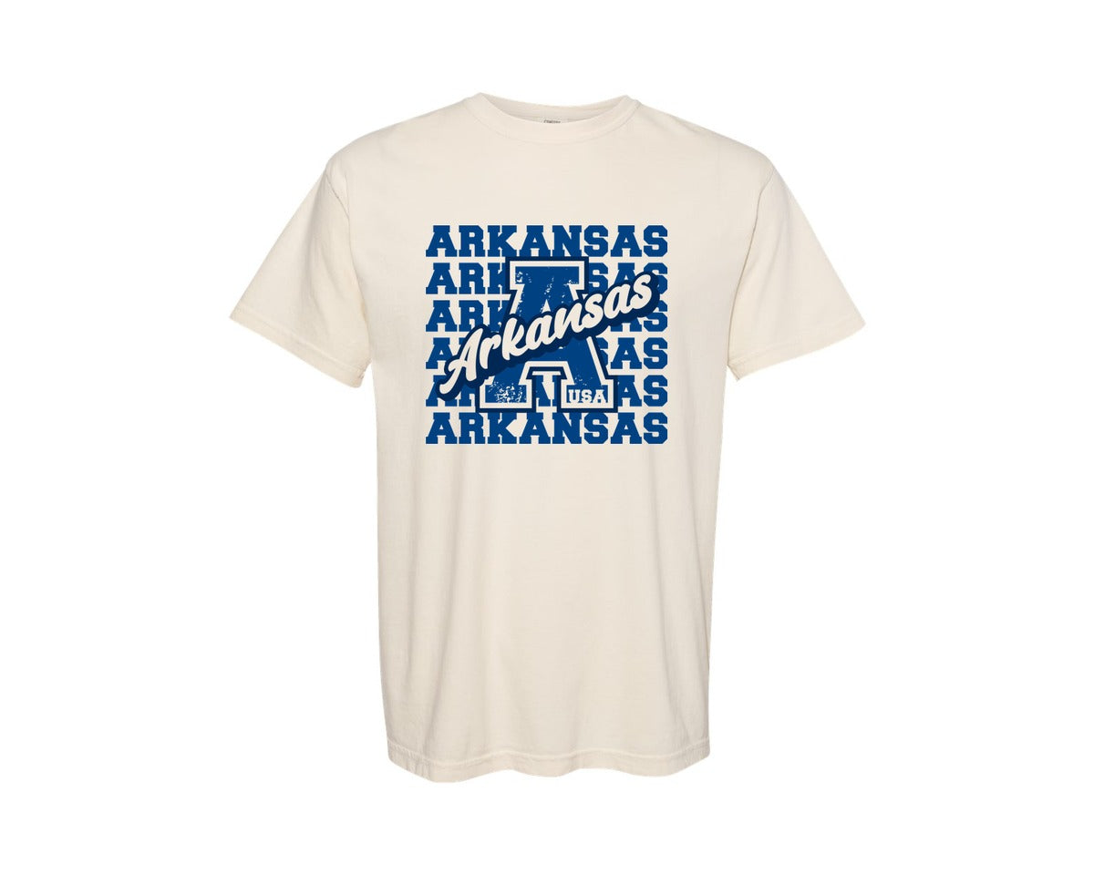 brand:Comfort Colors|color:Ivory|Arkansas State America Usa Shirt Graphic T-Shirt