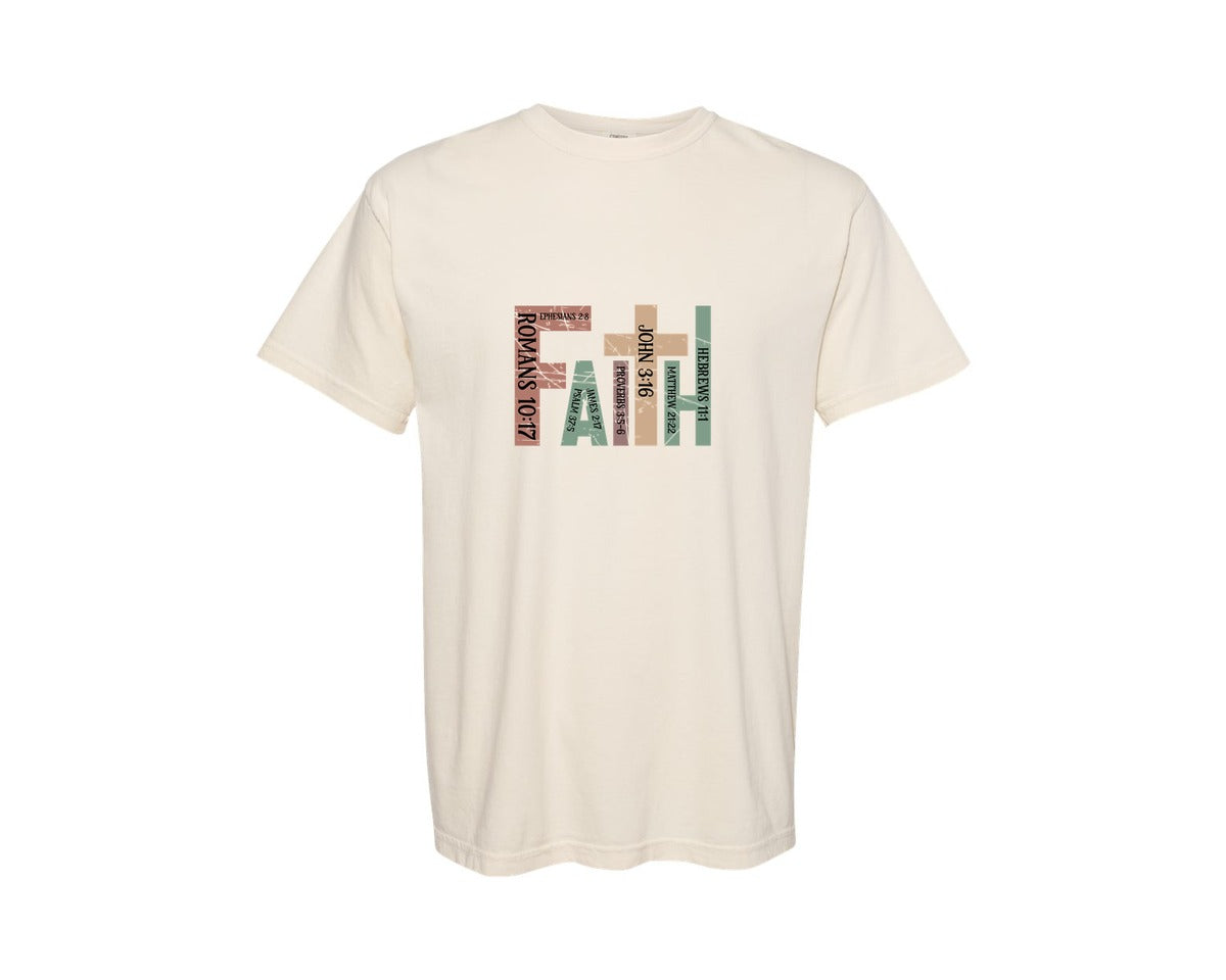 brand:Comfort Colors|color:Ivory|Faith Christian Bible Verses 2 Graphic T-Shirt