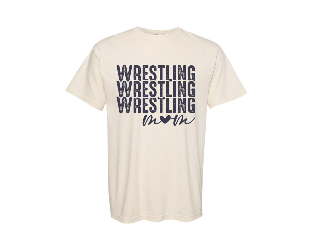 brand:Comfort Colors|color:Ivory|Wrestling Mom Pngmommama Wrestling Graphic T-Shirt