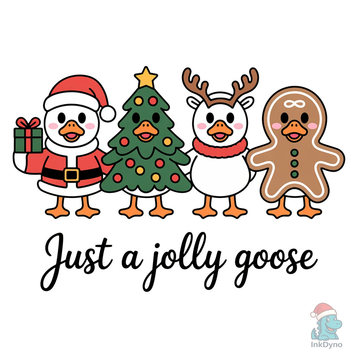 Jolly Goose Holiday Colorful Design Transfer