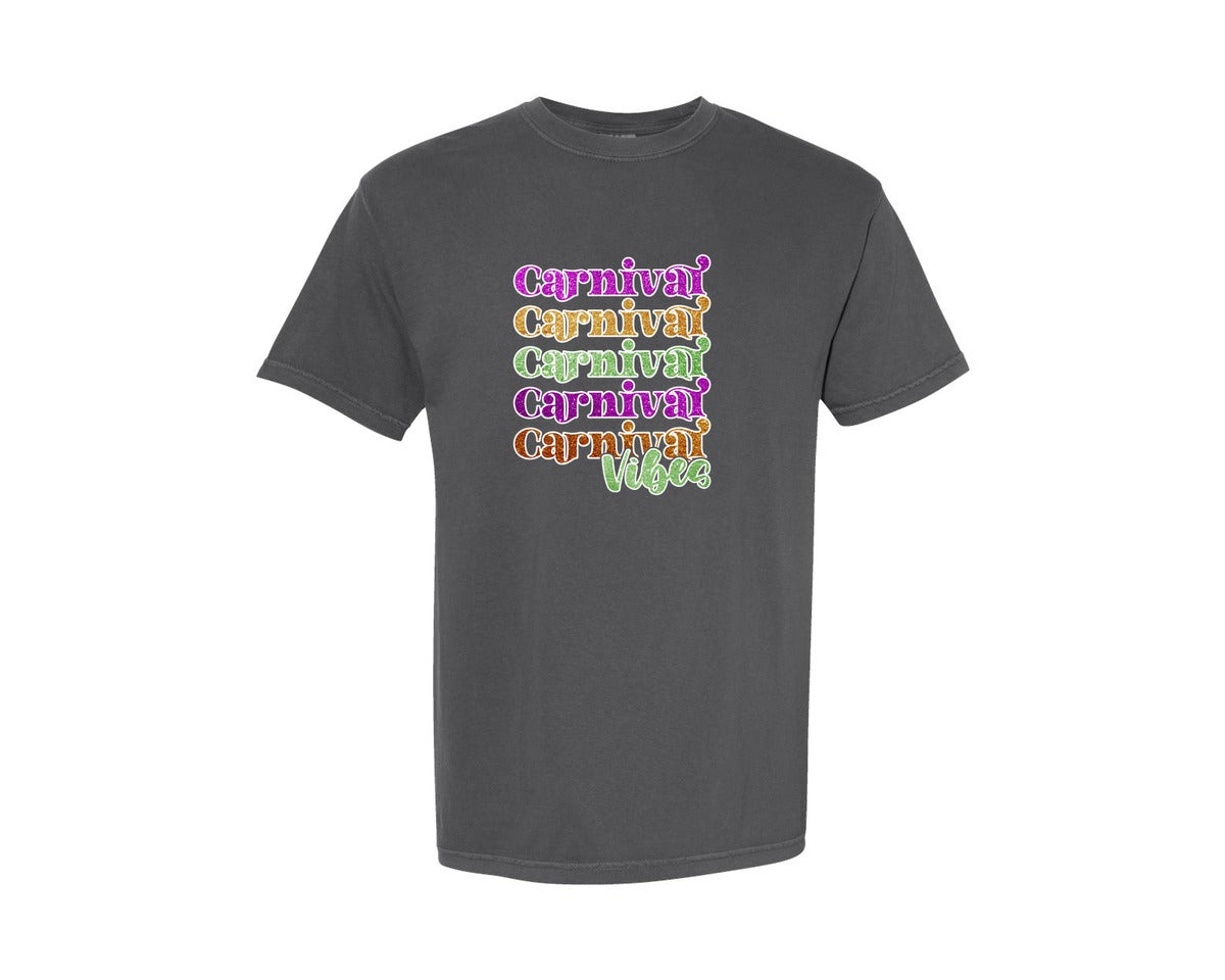 brand:Comfort Colors|color:Pepper|Mardi Gras T Shirt Design 12 Graphic T-Shirt