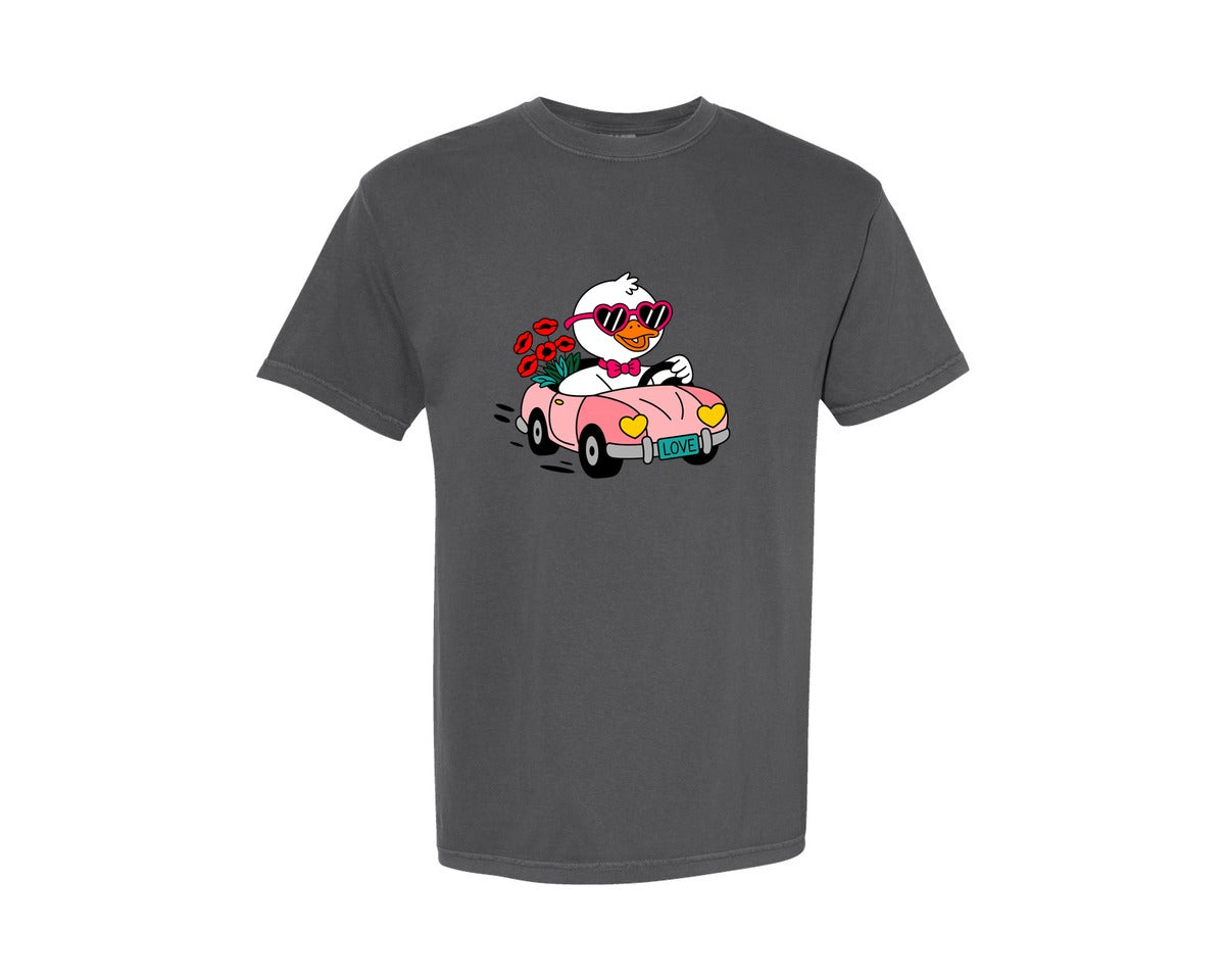 brand:Comfort Colors|color:Pepper|Goose Valentine Valentine Goose 2 Graphic T-Shirt
