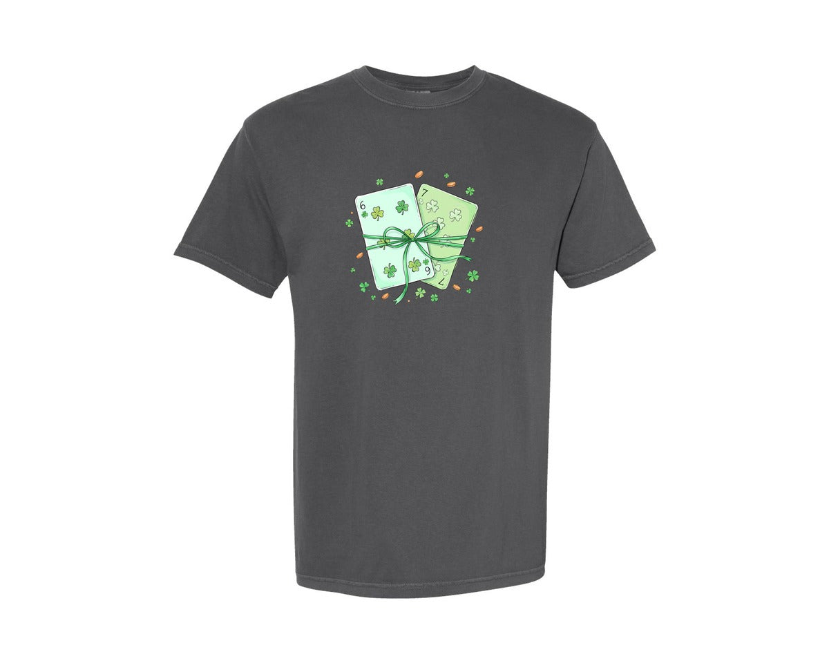 brand:Comfort Colors|color:Pepper|St Patricks Day 6 7 Playing Cards Graphic T-Shirt