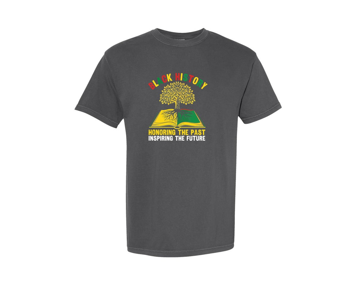 brand:Comfort Colors|color:Pepper|Roots Black History Month T Shirt Graphic T-Shirt