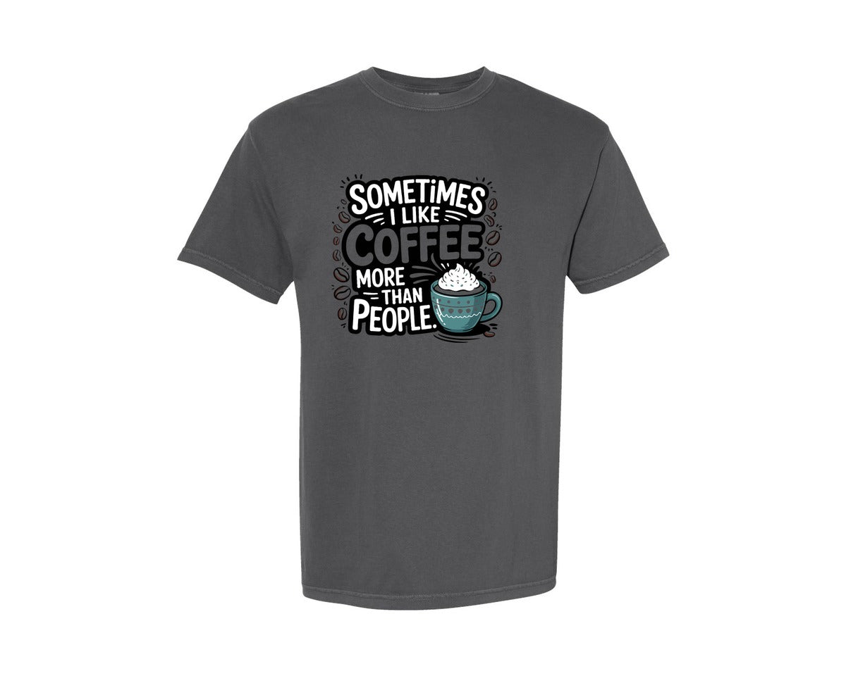 brand:Comfort Colors|color:Pepper|Coffee T Shirt Design 15 Graphic T-Shirt