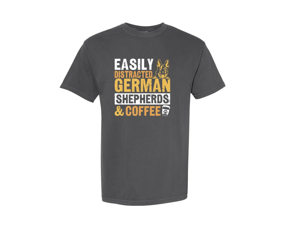 brand:Comfort Colors|color:Pepper|German Shepherd T Shirt Design 119 Graphic T-Shirt