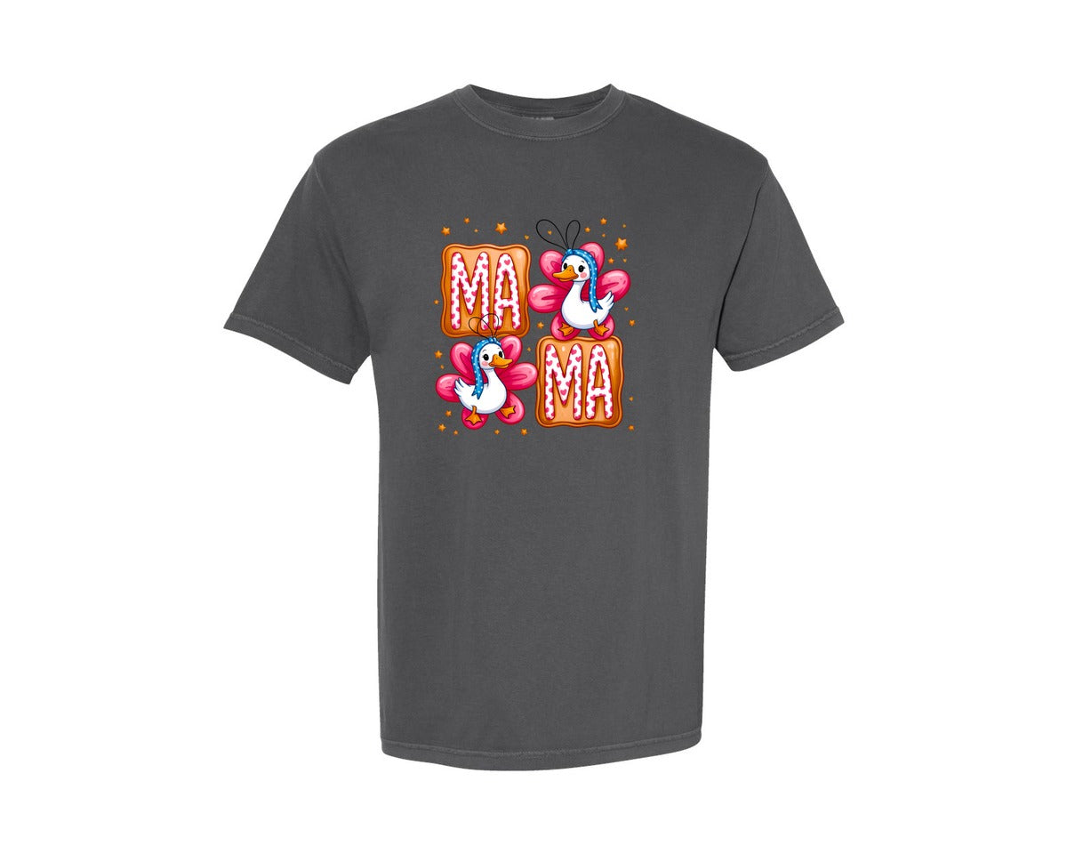 brand:Comfort Colors|color:Pepper|Floral Mama Goose Mama Goose 2 Graphic T-Shirt