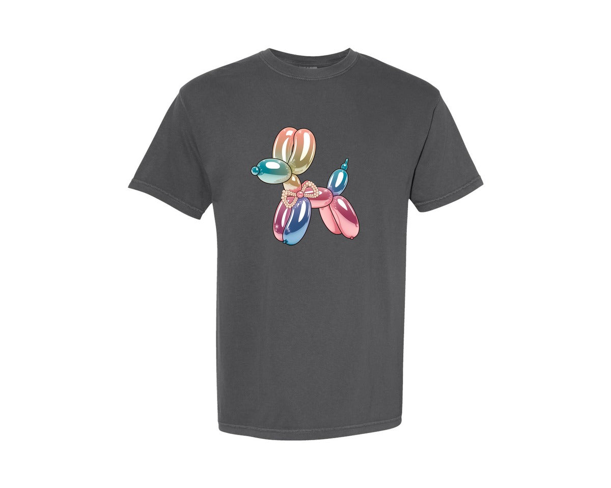 brand:Comfort Colors|color:Pepper|Glam Balloon Dog 3 Graphic T-Shirt